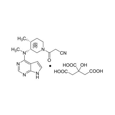 (3R,4R)-4-metyl-3-(metyl-7H-pyrrolo[2,3-d]pyrimidin-4-ylamino)-b-oxo-1-piperidinpropannitril: 2-hydroxi-1,2,3- propantrikarboxylat