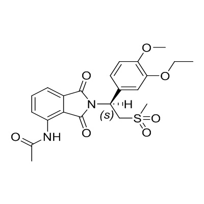 (+)-N-［2-［1(S)-(3-etoxi-4-metoxifenyl)-2-(metylsulfonyl)etyl］-1,3-dioxo-2,3-dihydro-1H-isoindol-4 -yl］acetamid